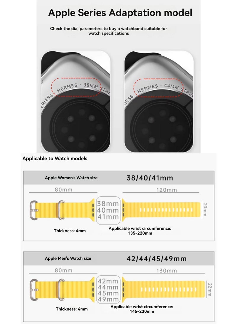 Black 38/40/41mm Compatible With Apple Watch, Suitable For Men And Women, Silicone Double Buckle Watch Strap Compatible With Iwatch Series 10/9/8/Ultra - Image 2